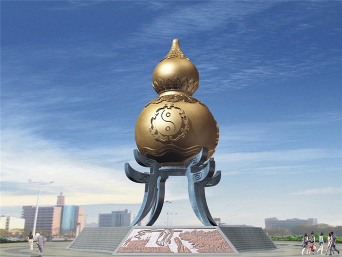 铜葫芦,大型广场摆放铜葫芦,荣昌铜葫芦生产厂家 优质