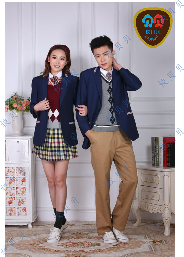 校贝贝服饰 图 |中学生校服运动套装|武威学生校服