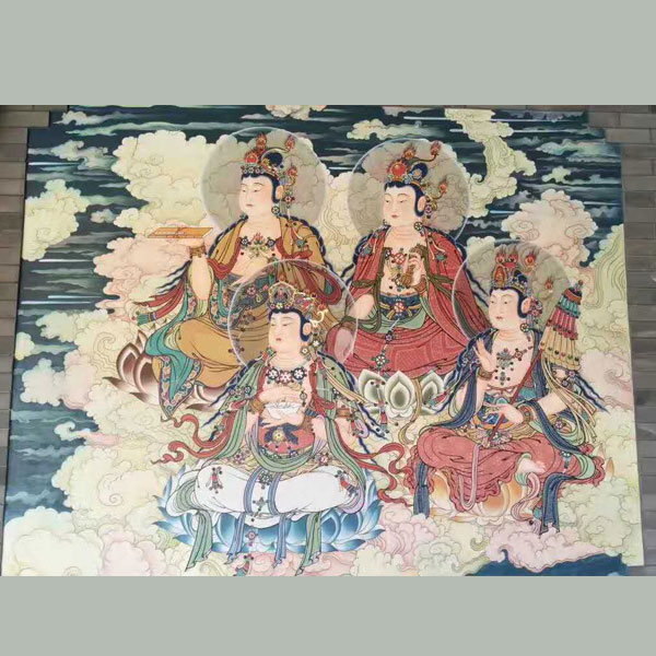 寺庙壁画彩绘价格,天桥区寺庙壁画彩绘,山东新鸿彩绘