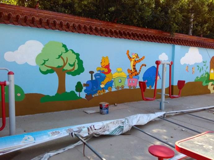 河北旭泉园林设计-幼儿园墙体彩绘制作-四川幼儿园