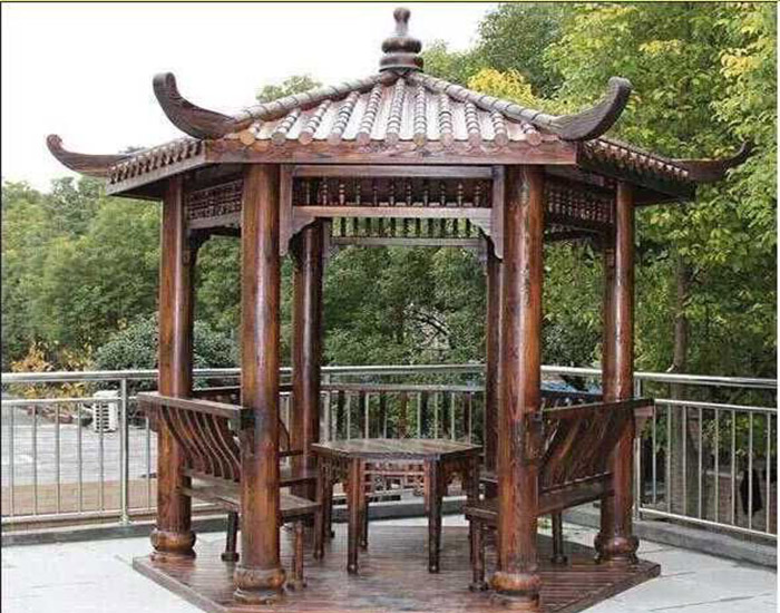公园凉亭-五指山凉亭-良生缘古建厂家