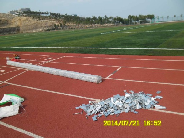 铝合金道牙,铝合金道牙价格,塑胶场地用铝合金道牙有