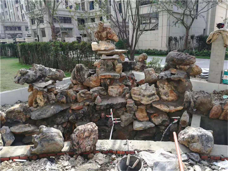 假山-胜泽石业-室内假山鱼池设计图